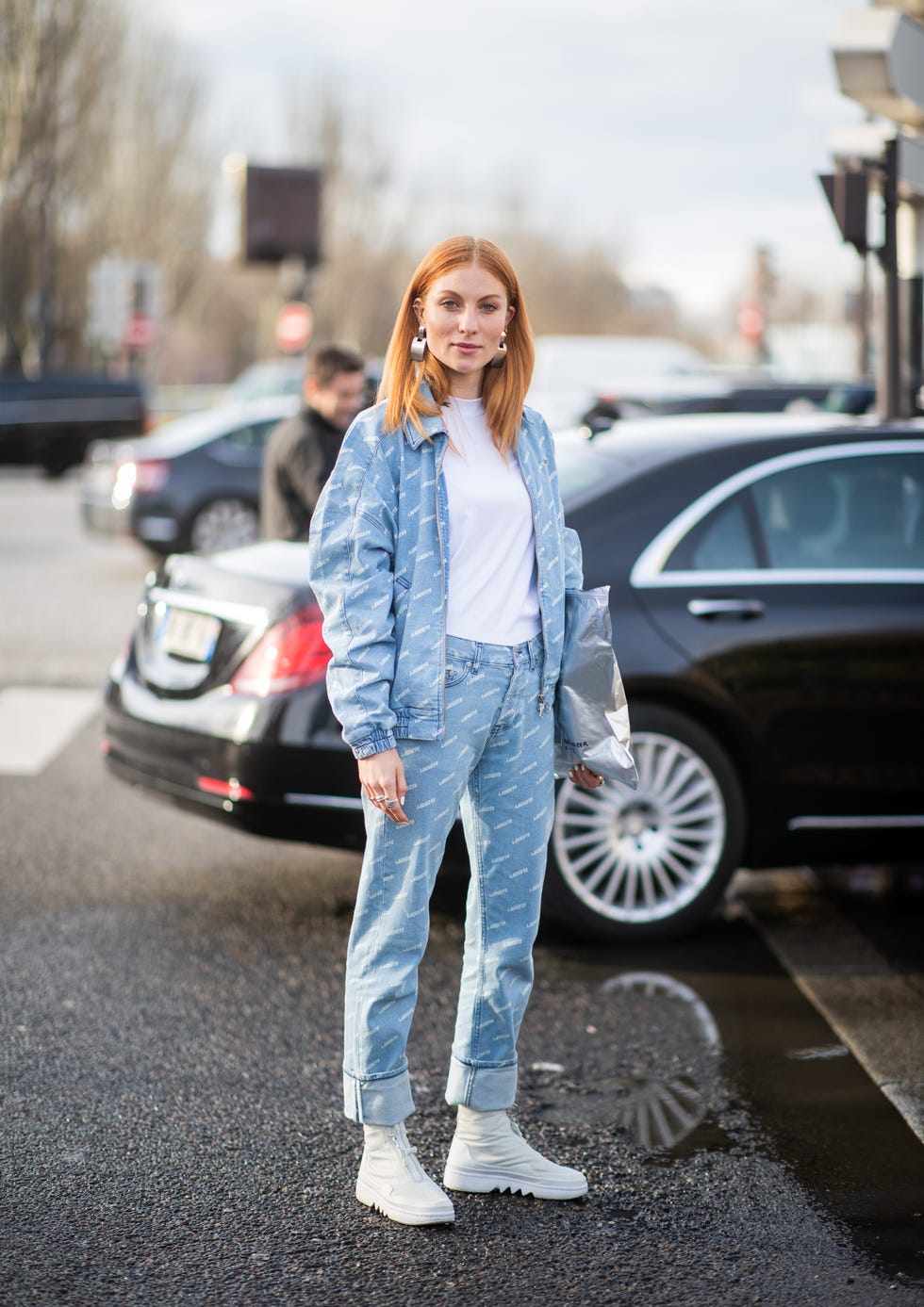 Street fashion, Clothing, Jeans, Photograph, Fashion, Denim, Snapshot, Outerwear, Jacket, Footwear, 