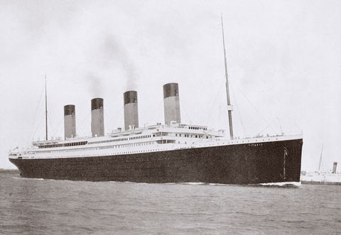 The 46,328 tons RMS Titanic of the White Star Line which sank at 2:20 AM Monday morning April 15 1912 after hitting iceberg in North Atlantic