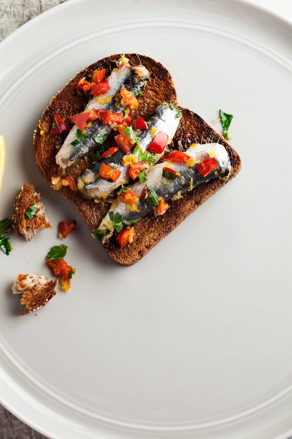 sardine, breakfast, food, bread,bruschetta, sandwiches with sardine