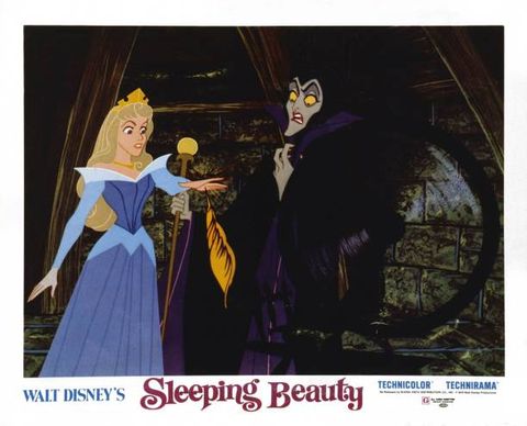 sleeping beauty, us lobbycard, from left sleeping beauty, maleficent, 1959 photo by lmpc via getty images