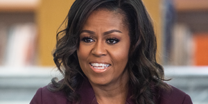 tacoma, washington   march 24 michelle obama speaks with a local book group about her book "becoming" at the tacoma public library main branch on march 24, 2019 in tacoma, washington photo by jim bennettgetty images