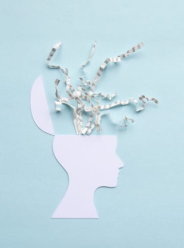 Paper head with information exploding