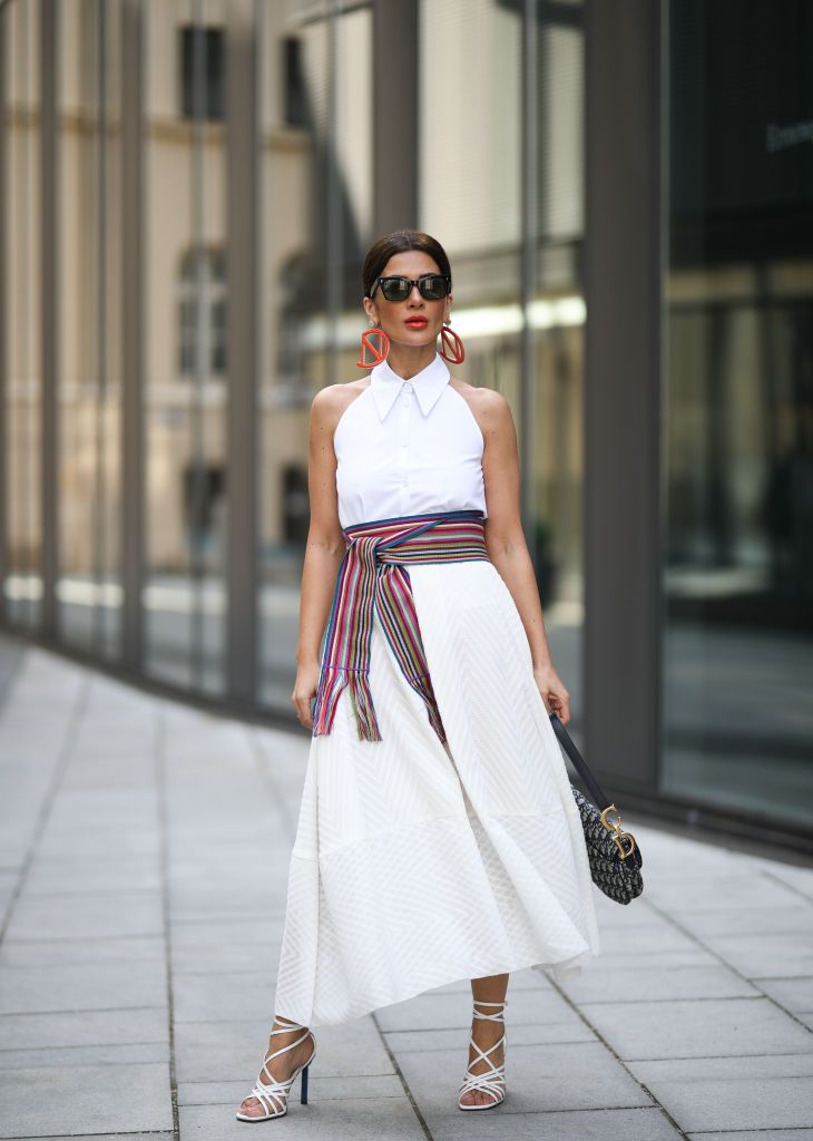 white dress stylish