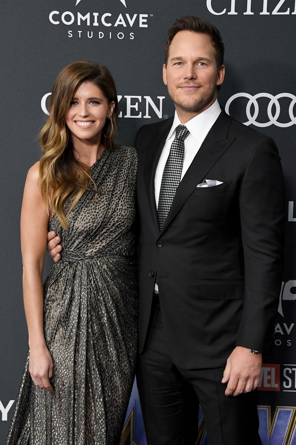 los angeles, ca april 22 katherine schwarzenegger l and chris pratt attend the world premiere of walt disney studios motion pictures avengers endgame at the los angeles convention center on april 22, 2019 in los angeles, california photo by steve granitzwireimage