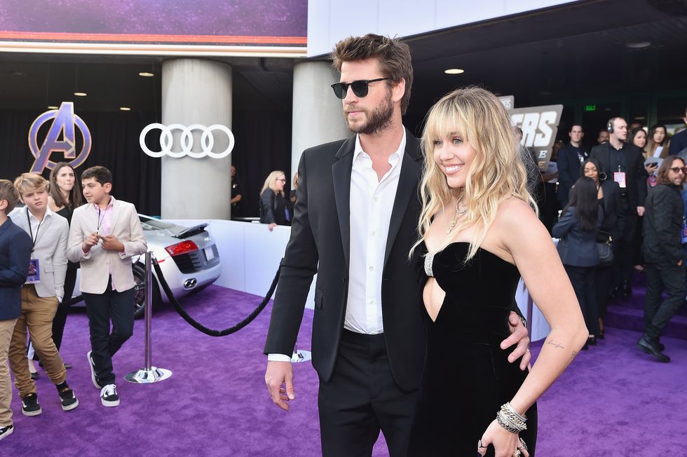 Miley Cyrus and Liam Hemsworth were adorable at the Avengers: Endgame premiere