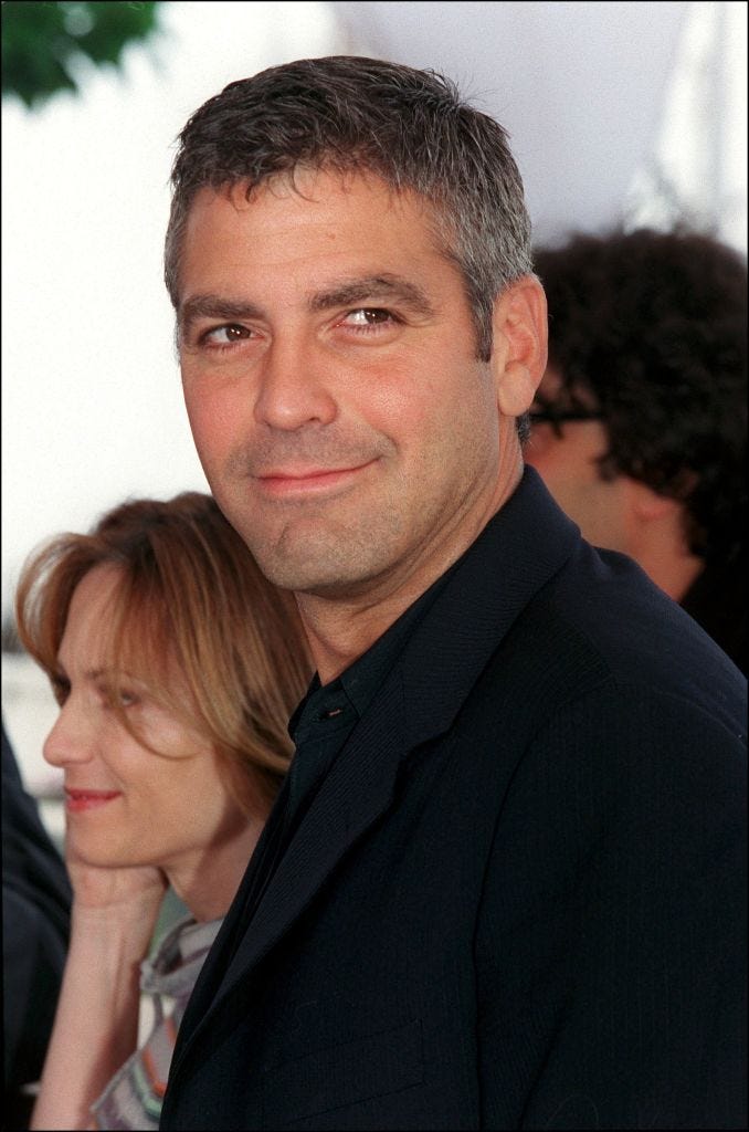 france may 13: cannes film festival: photocall of obrother, where art thou in cannes, france on may 13, 2000 george clooney. (photo by pool benainous/duclos/gamma rapho via getty images)