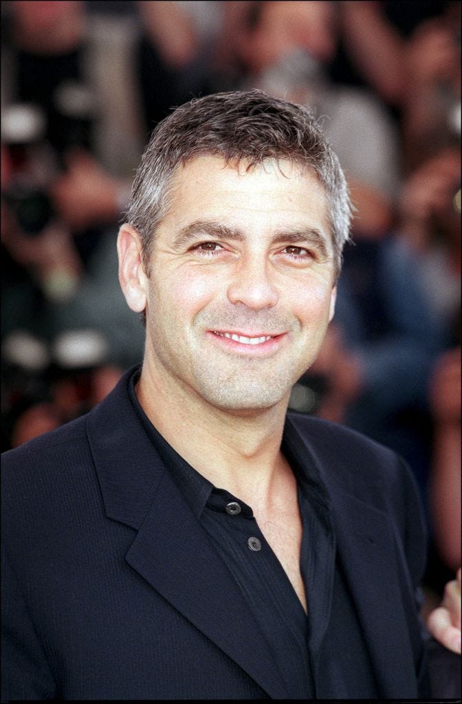 france may 13: cannes film festival: photocall of obrother, where art thou in cannes, france on may 13, 2000 george clooney. (photo by pool benainous/duclos/gamma rapho via getty images)