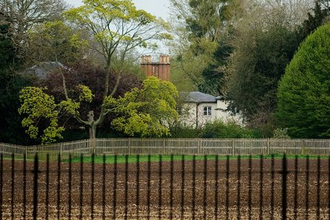 A general view of Frogmore Cottage at Frogmore Cottage on April 10, 2019 in Windsor, England. The cottage is situated on the Frogmore Estate, itself part of Home Park, Windsor, in Berkshire. It is the new home of Prince Harry, Duke of Sussex and Meghan, Duchess of Sussex.
