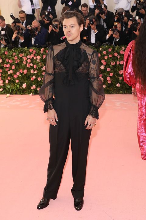 new york, ny may 06 harry styles attends the 2019 met gala celebrating camp notes on fashion at the metropolitan museum of art on may 6, 2019 in new york city photo by taylor hillfilmmagic