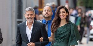 Amal Clooney Looks Effortless In Oscar De La Renta At 'Catch-22' Premiere in Los Angeles