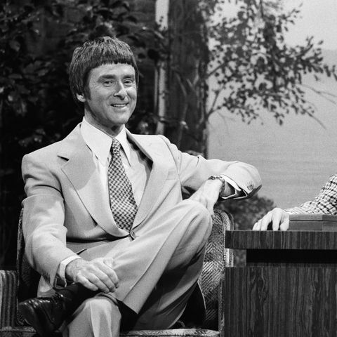 the tonight show starring johnny carson    pictured psysicist dr gerard k oneill during an interview with host johnny carson on june 16, 1977    photo by tom ronnbcu photo banknbcuniversal via getty images via getty images