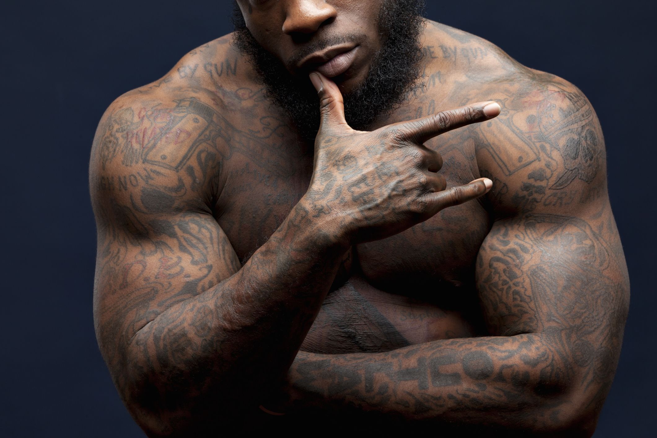 70 All Black Tattoos For Men  Blackout Design Ideas