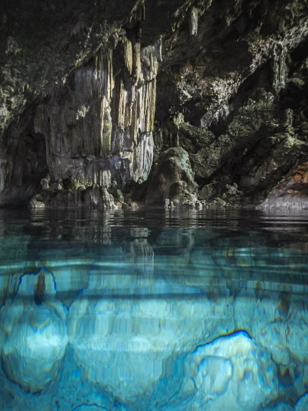 beautiful crystal clear water cave near varadero in cuba