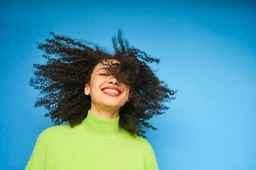 happy woman having fun