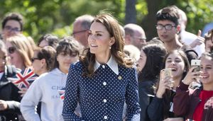 Kate Middleton Alessandra Rich Dress Bletchley Park