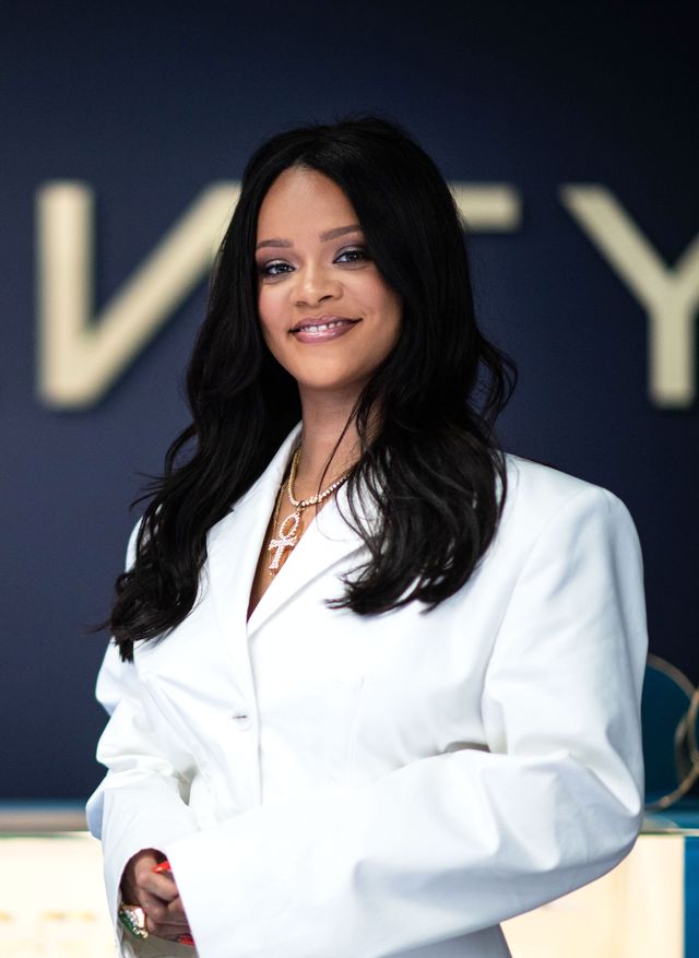Rihanna Wore a White Blazer Mini Dress to Launch Her Fenty Fashion Line