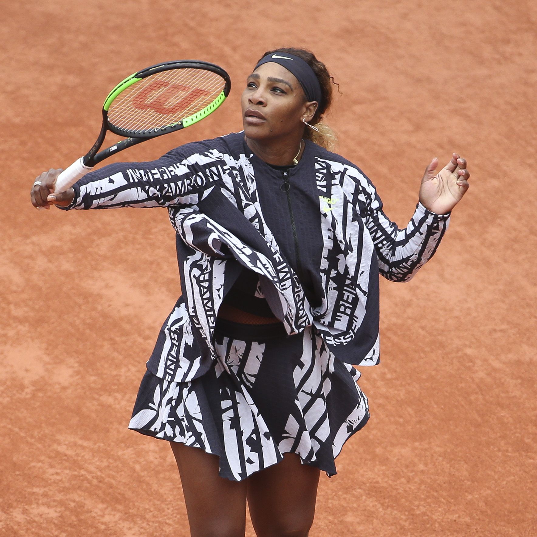 Serena Williams Virgil Abloh off-white design at French Open