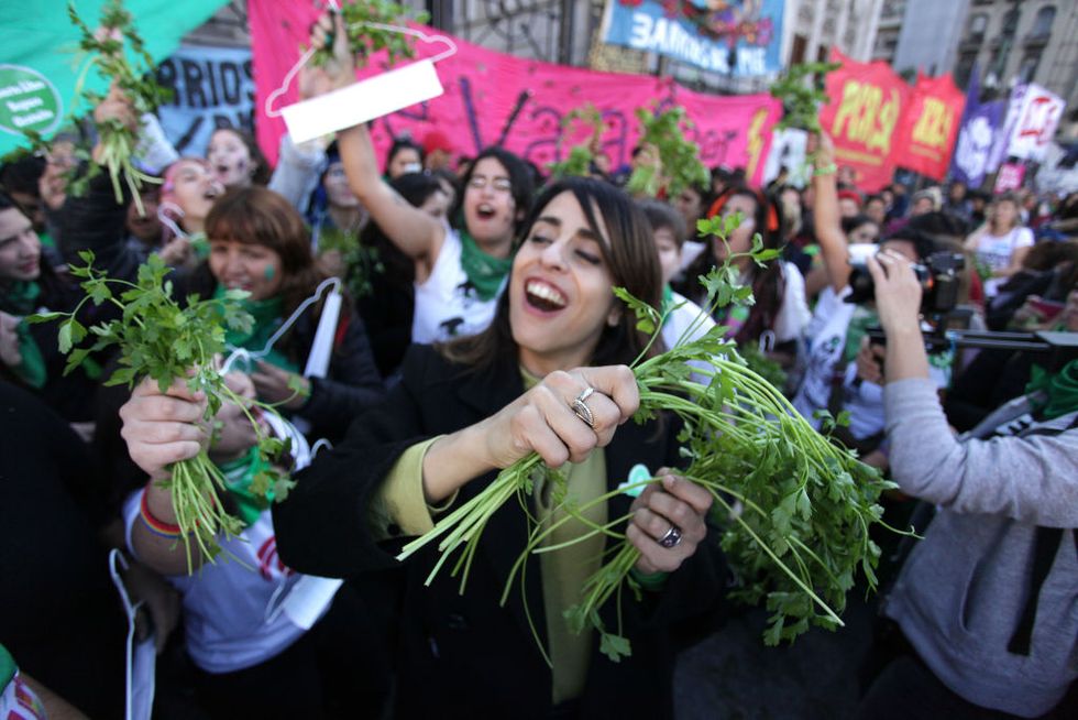 Pro-abortion demonstration in Argentina