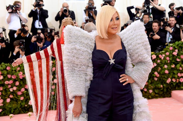 Kris Jenner Wears Blonde Bob Hairstyle at Met Gala 2019