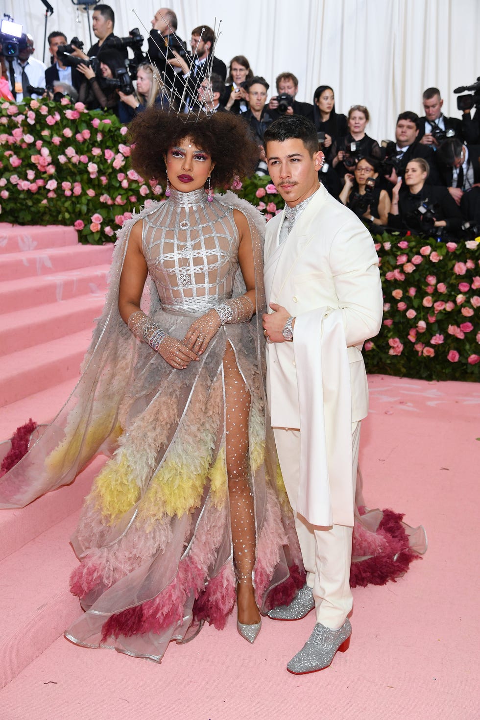 Priyanka Chopra Wears a White Proenza Schouler Halter Dress