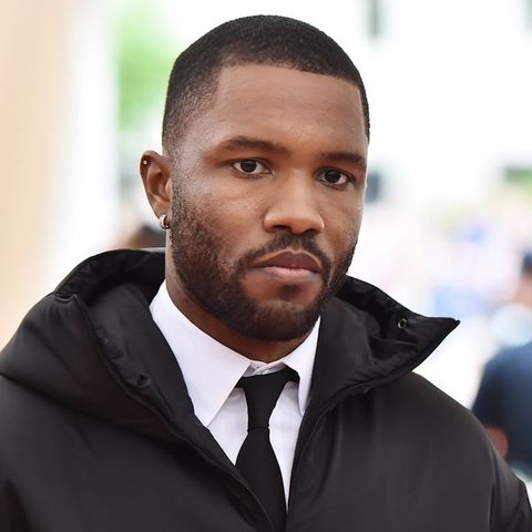 Frank Ocean with a lineup buzz cut style