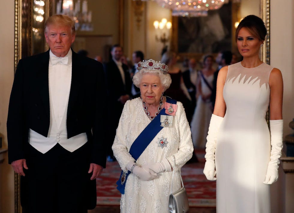 queen elizabeth donald trump melania trump