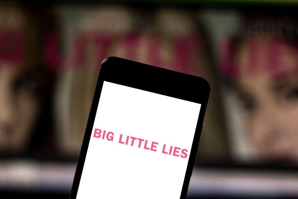 In this photo illustration the Big Little Lies logo is seen