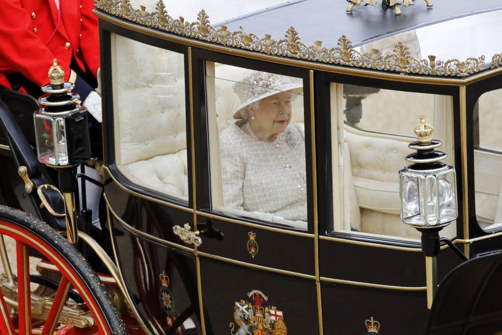 Queen Elizabeth, Trooping the Colour, carriage