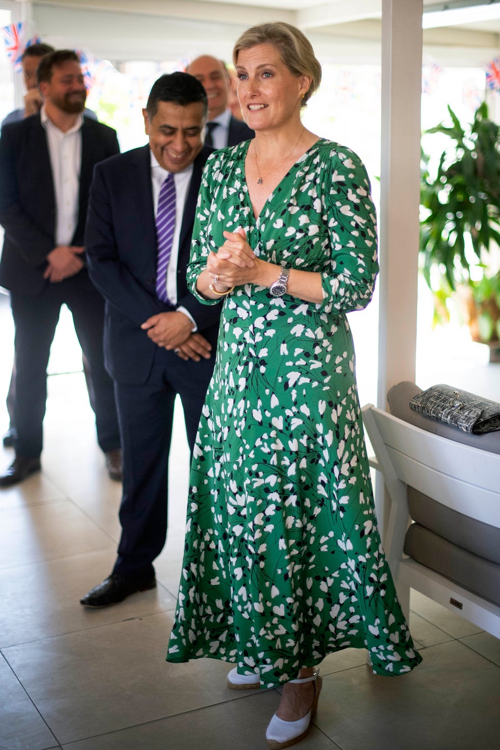 beirut, lebanon june 12: sophie, countess of wessex with tariq ahmad, baron ahmad of wimbledon, as she thanks british embassy staff based in beirut for their service in the region at a reception held at the british embassy during the first official royal visit to the country, on june 12, 2019 in beirut, lebanon. the countess of wessex announced her commitment to supporting the uks efforts in the women, peace and security agenda (wps), and the preventing sexual violence in conflict initiative (psvi) earlier this year. (photo by victoria jones wpa pool/getty images)