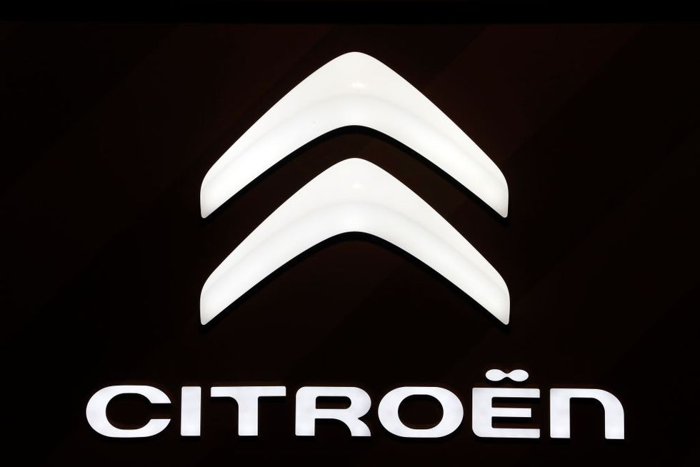 paris, france   may 17 the logo of the french car manufacturer citroen is displayed during the 4th edition of the viva technology show at parc des expositions porte de versailles on may 17, 2019 in paris, france viva technology, the new international event brings together 9000 startups with top investors, companies to grow businesses and all players in the digital transformation who shape the future of the internet photo by chesnotgetty images