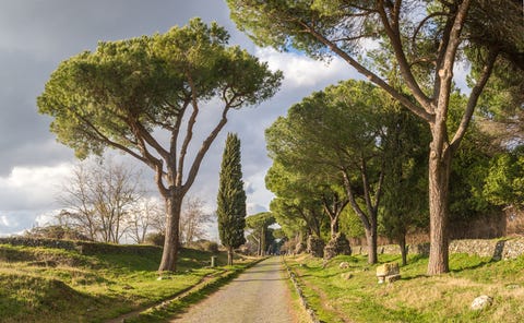 de via appia antica bij rome