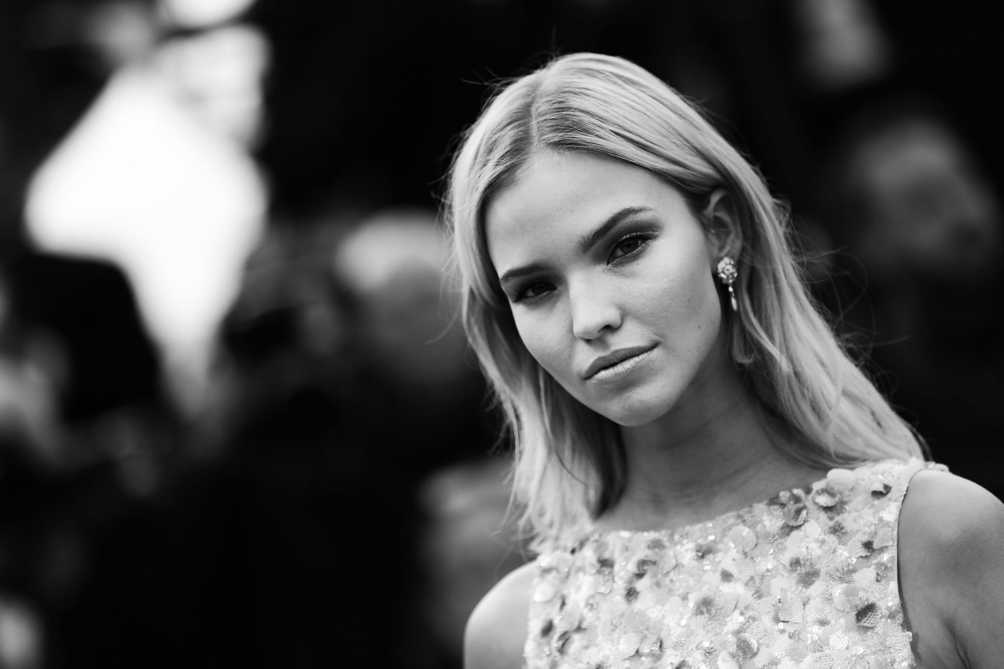 cannes, france   may 21 editor's note this image has been digitally altered sasha luss attends the screening of "once upon a time in hollywood" during the 72nd annual cannes film festival on may 21, 2019 in cannes, france photo by vittorio zunino celottogetty images