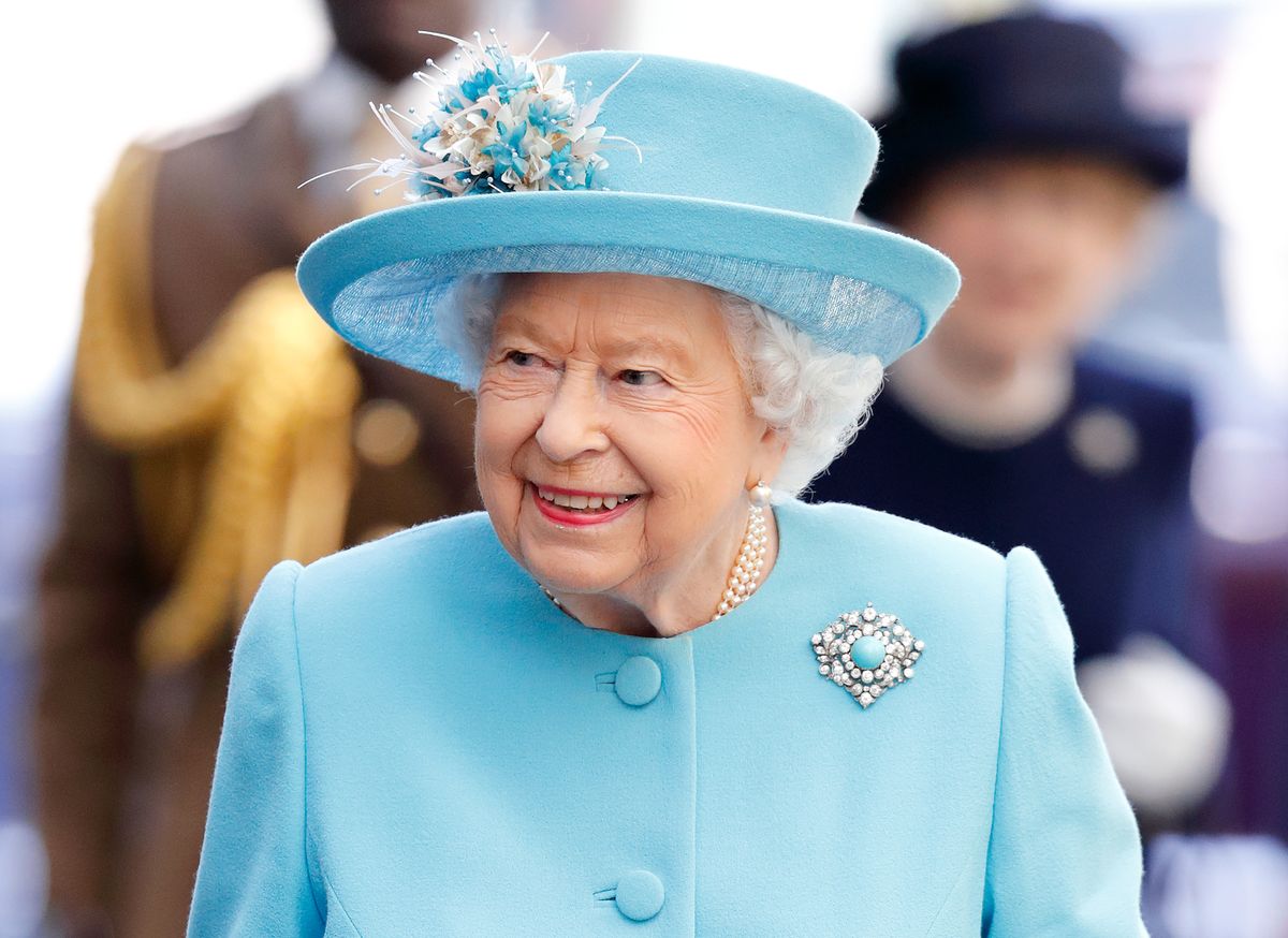 london, united kingdom   may 23 embargoed for publication in uk newspapers until 24 hours after create date and time queen elizabeth ii visits the british airways headquarters to mark their centenary year at heathrow airport on may 23, 2019 in london, england photo by max mumbyindigogetty images