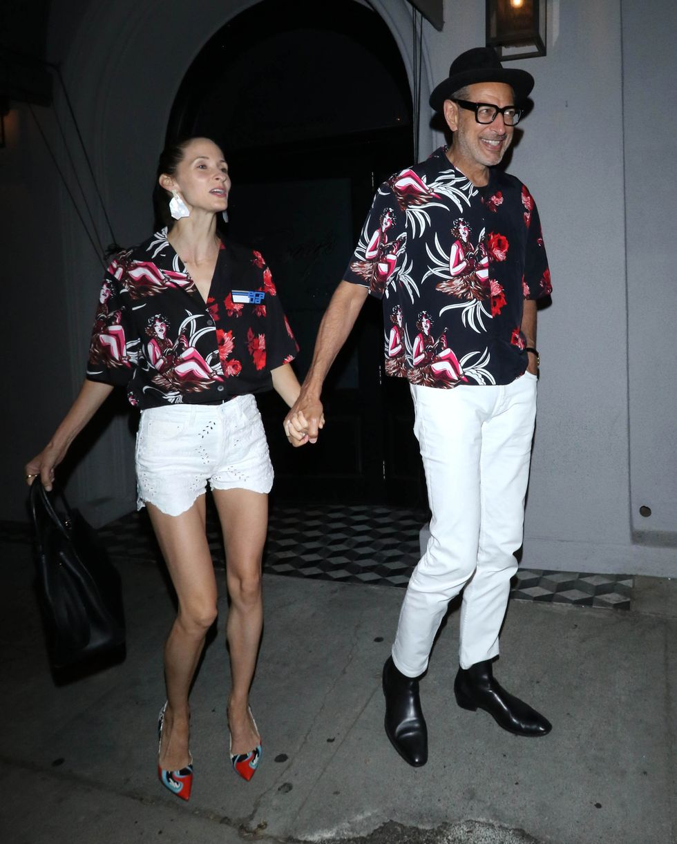 Jeff Goldblum Matching Couple Outfits