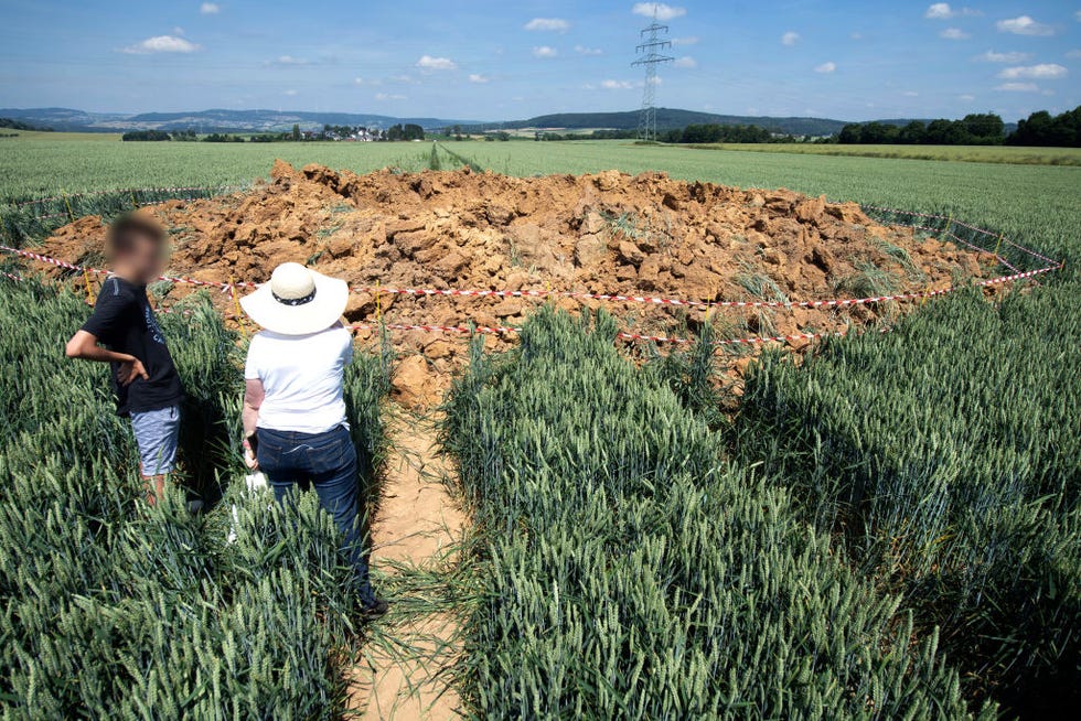 World War Ii Bomb Explodes 75 Years Later Creates Massive Crater In