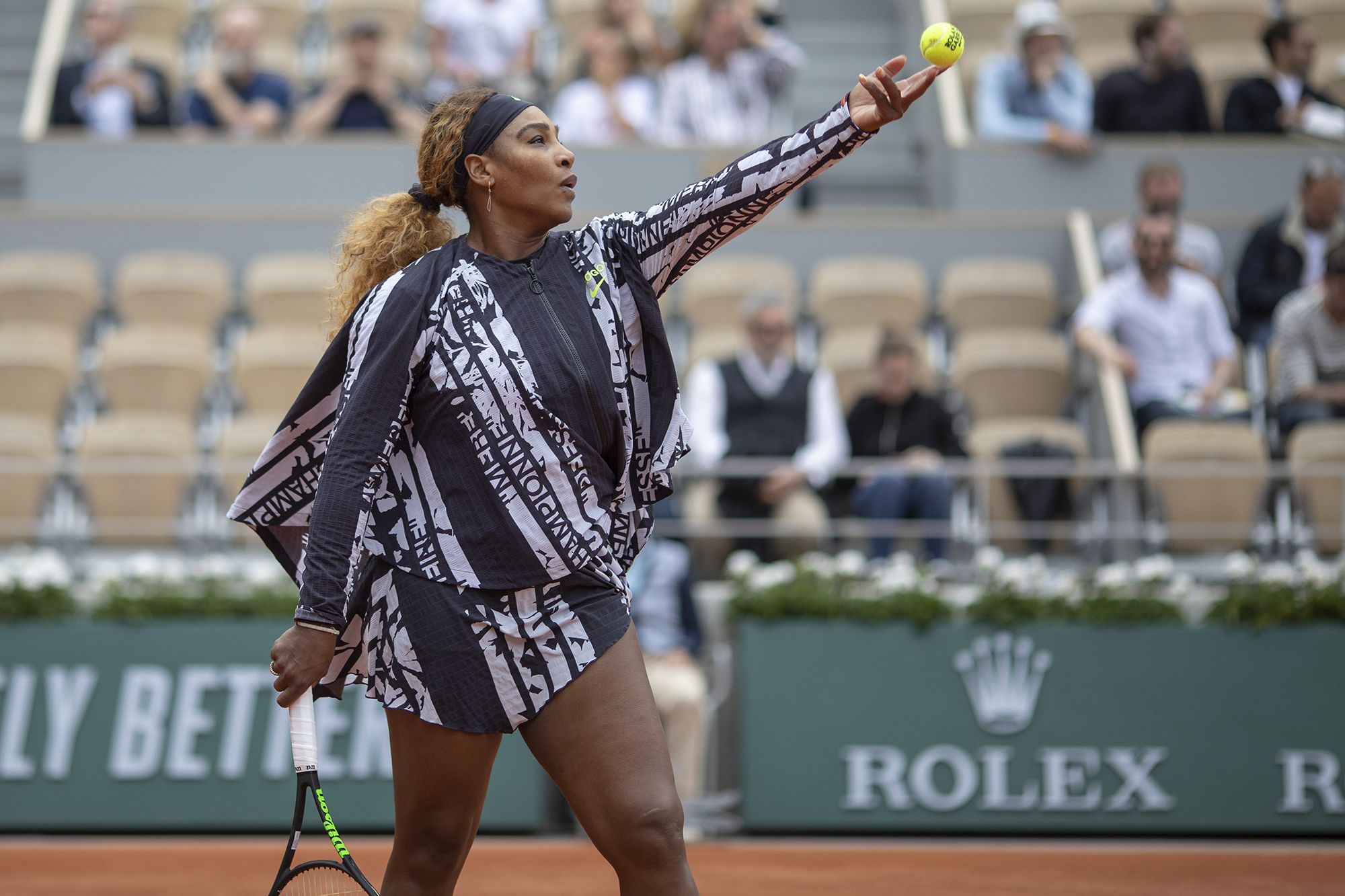 Serena Wears Empowering Open Outfit One Year After Her Catsuit