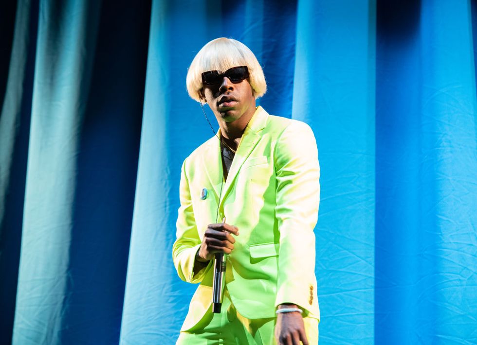 new york, new york   may 31 tyler, the creator performs at the 2019 governors ball festival at randalls island on may 31, 2019 in new york city photo by noam galaigetty images