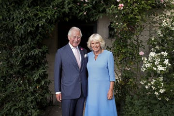 myddfai, wales july 2 editorial use only hrh prince charles, prince of wales and her royal highness camilla, duchess of cornwall pose for an official portrait to celebrate wales week 2019 taken at their welsh residence llwynywormwood on july 2, 2019 in myddfai, wales, united kingdom photo by chris jacksongetty images