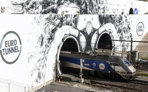 FRANCE-BRITAIN-ART-TRAIN-TRANSPORT-EUROTUNNEL