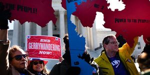 A Fair Maps Rally was held in front of the U.S. Supreme Court on Tuesday, March 26, 2019 in Washington, DC. The rally coincides with the U.S. Supreme Court hearings in landmark redistricting cases out of North Carolina and Maryland. The activists sent the