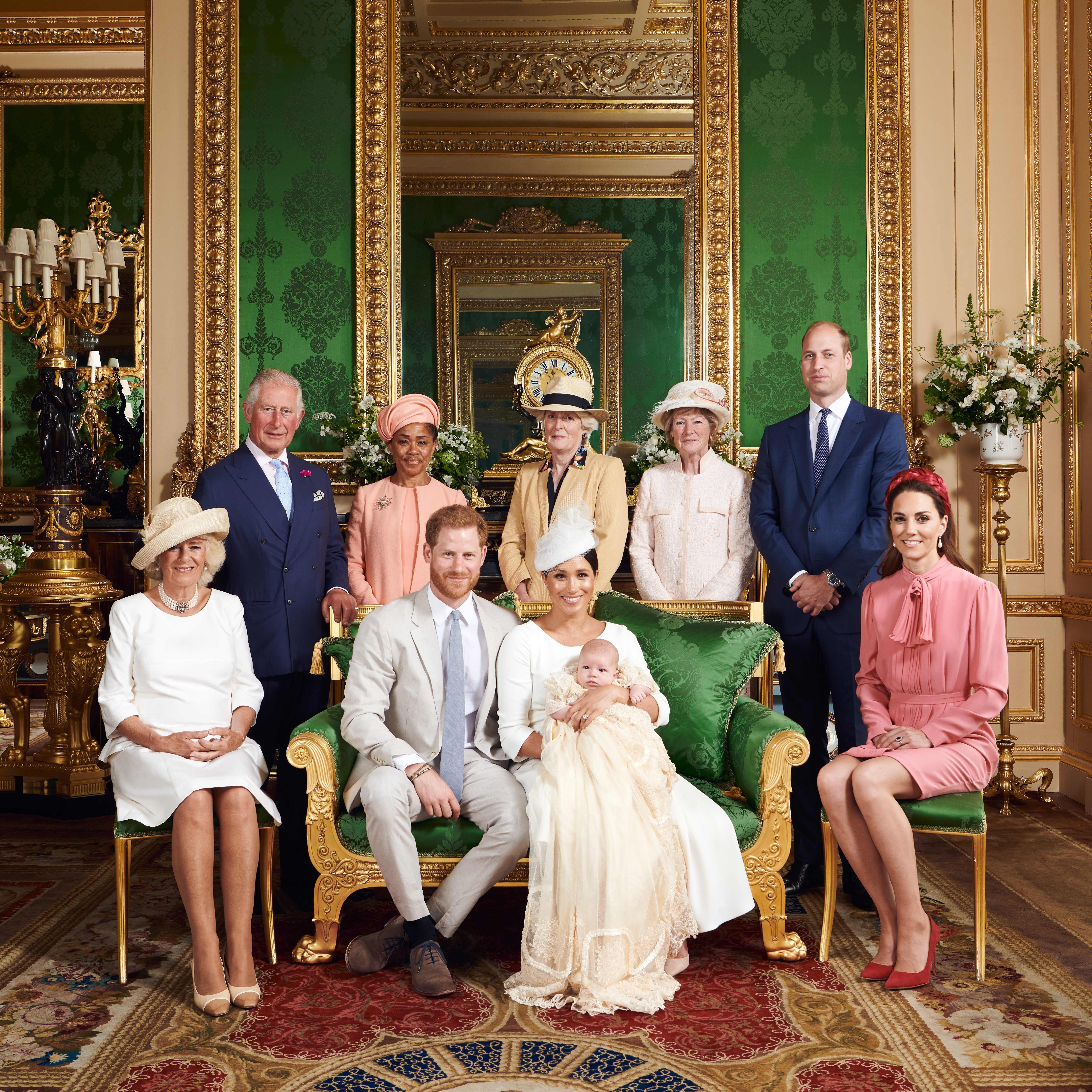 See Archie's Christening Portrait Side-by-Side with Prince Harry's 1984  Ceremony