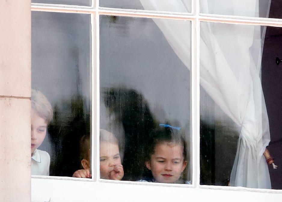 Prince Louis has the exact same 'grumpy face' as Prince George