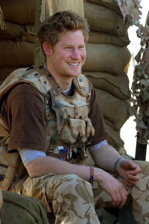 no publication in uk media for 28 days prince harry smiles as he sits at the observation post on jtac hill on january 2, 2008 in helmand province, afghanistan photo by anwar hussein collectionrotawireimage