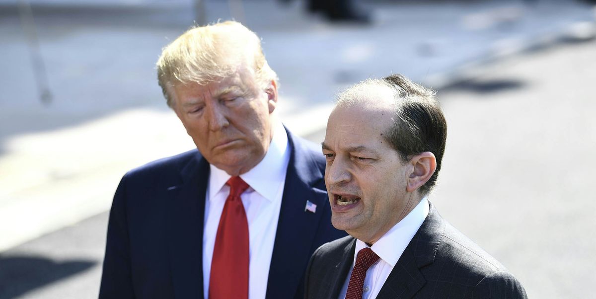 Clearly, Alex Acosta's Slimy Press Conference Did Not Please the Audience of One