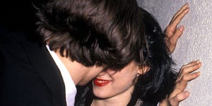 actor johnny depp and actress winona ryder attend the 1990 natoshowest convention on february 8, 1990 at ballys hotel and casino in las vegas, nevada