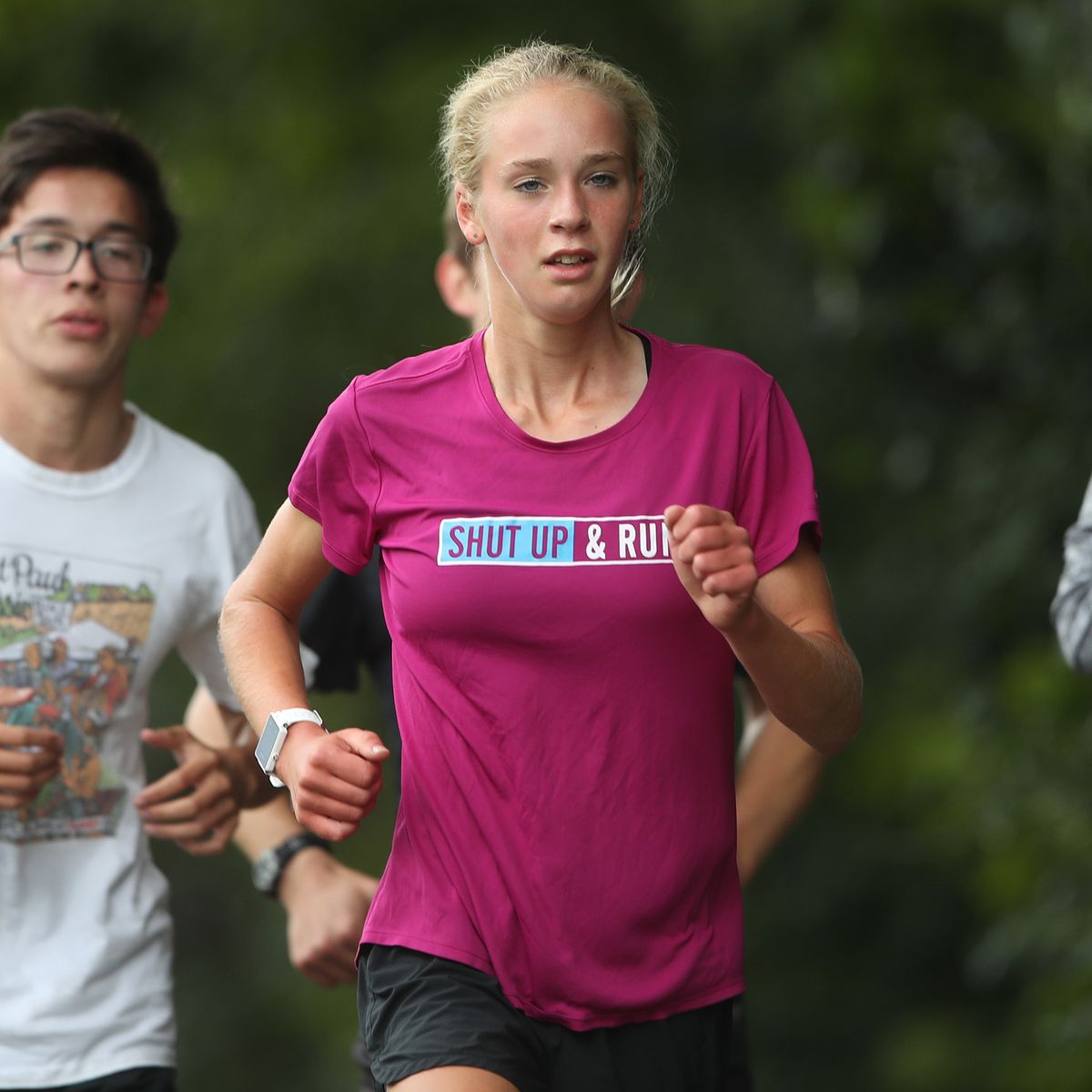 Tierney Wolfgram a cross-country running at Math & Science Academy worked out with teammates September 5,2017 in Woodbury, MN. ]  JERRY HOLT ‚Ä¢ jerry.holt@startribune.com