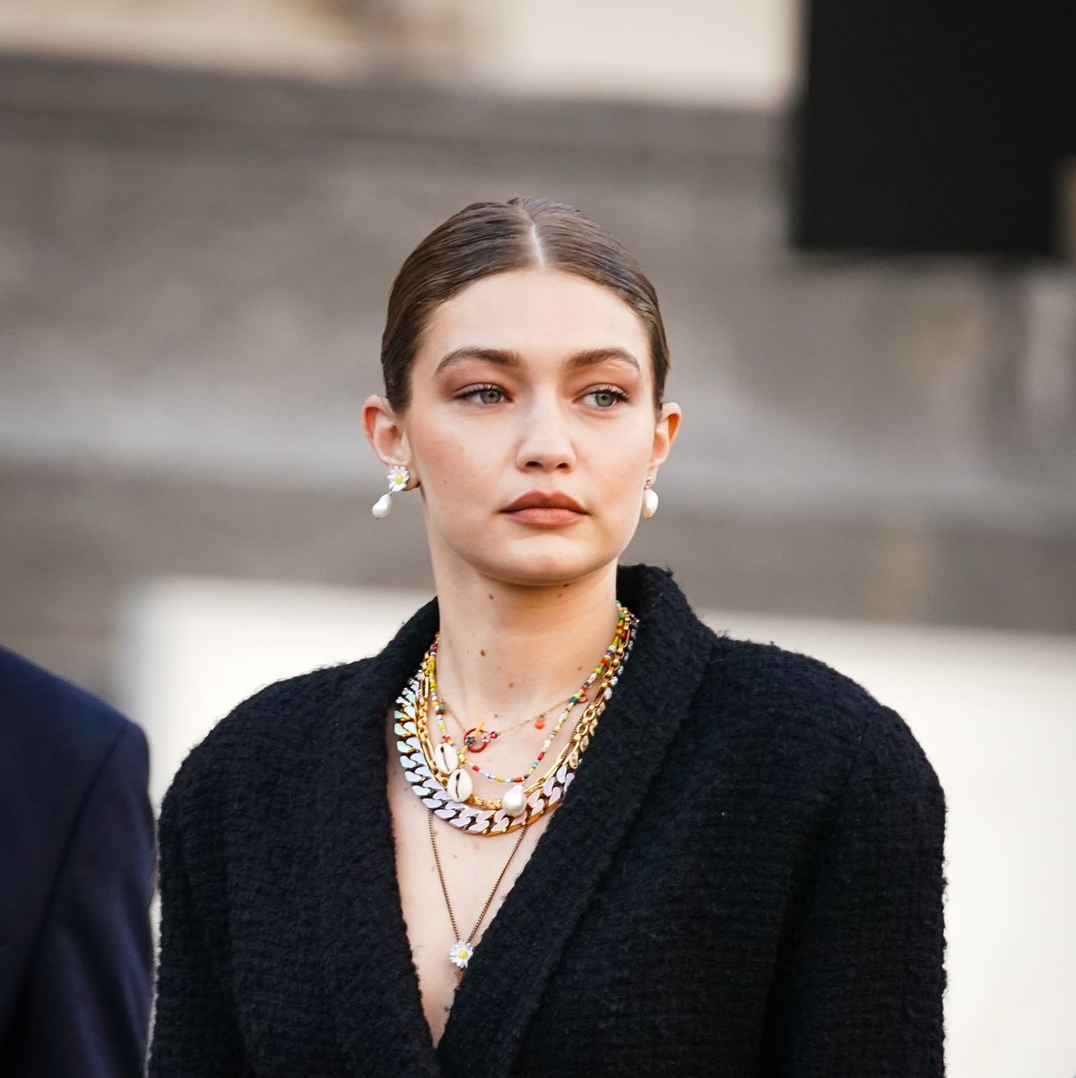 Gigi Hadid Is Ready for Fall in a Tiny Bra and Cashmere Pants