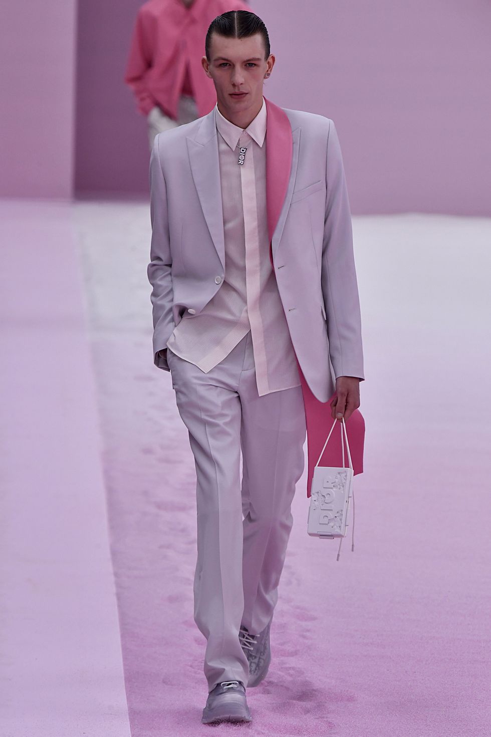 Fashion Week Guest seen wearing a full pink Louis Vuitton Look, pink  News Photo - Getty Images