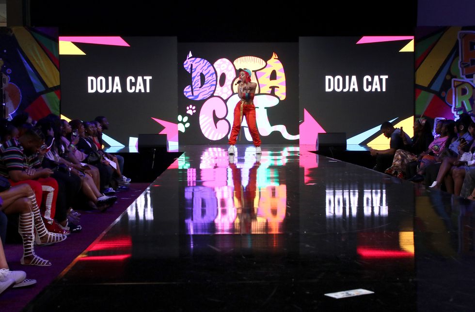 los angeles, california june 22 doja cat performs at bet her presents fashion beauty during the bet experience at los angeles convention center on june 22, 2019 in los angeles, california photo by robin l marshallgetty images for bet