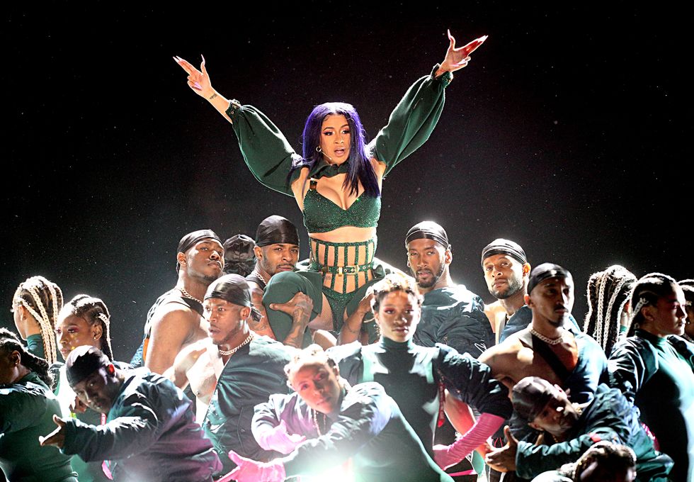 los angeles, california   june 23 cardi b c performs onstage at the 2019 bet awards at microsoft theater on june 23, 2019 in los angeles, california photo by frederick m browngetty images for bet